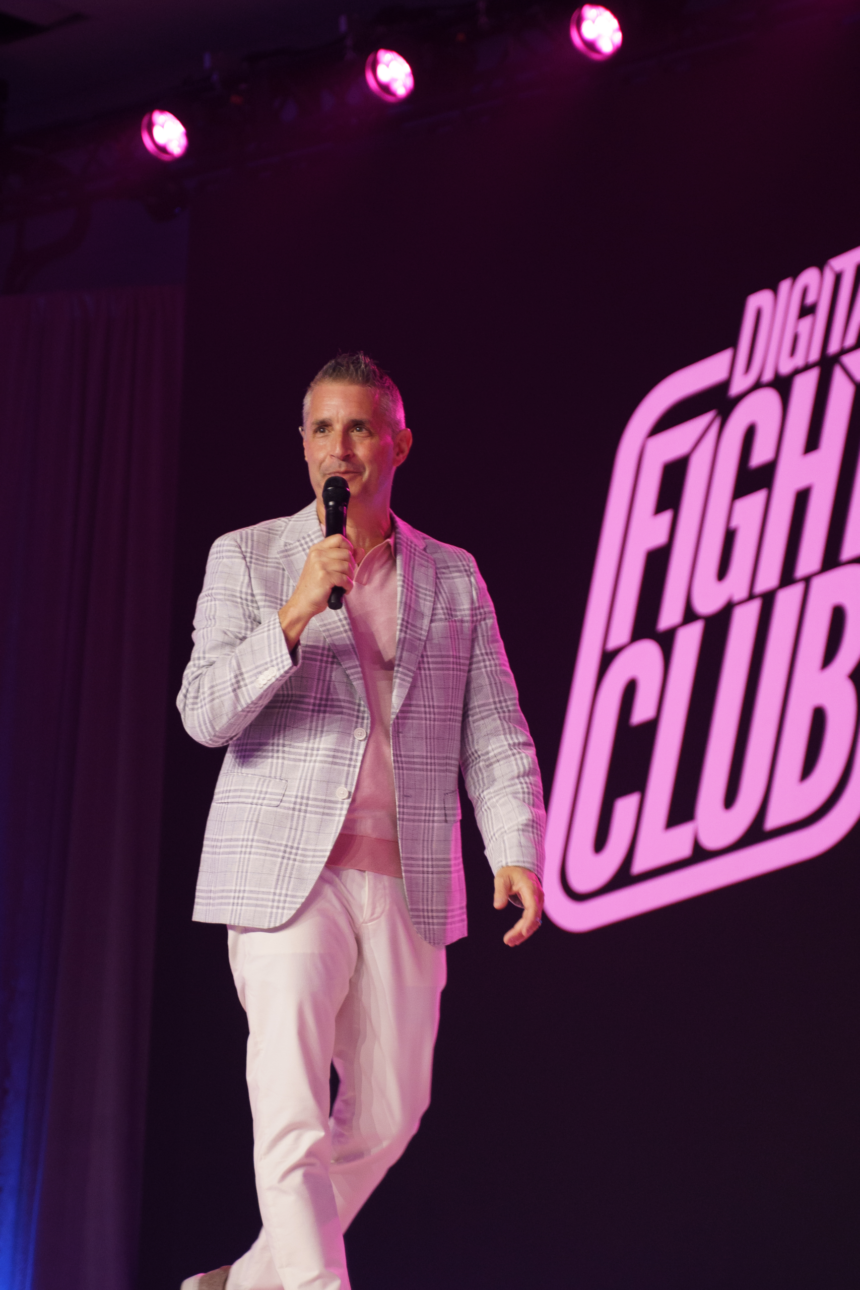 Executive Host Live Stage Glory Shot